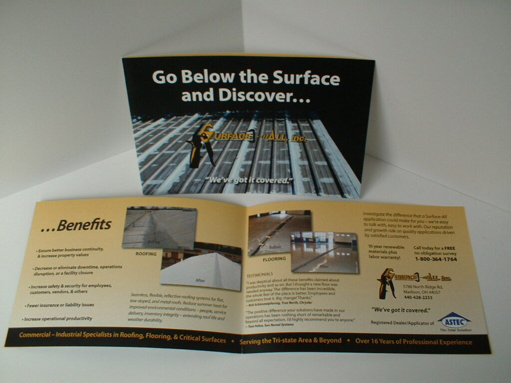 brochure design sample